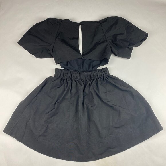 NWT Banana Republic Open Back Mini Dress Women's Size 4 Petite Black - Picture 6 of 16